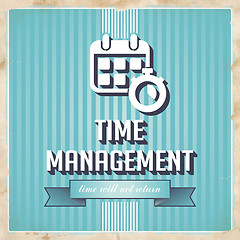 Image showing Time Management Concept in Flat Design.