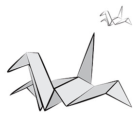 Image showing Origami bird