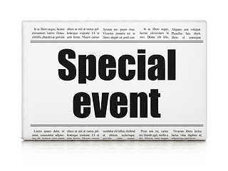 Image showing Finance concept: newspaper headline Special Event