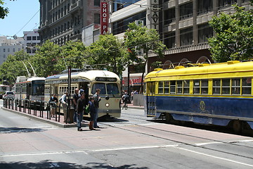 Image showing Streetcars on  Marked Street San Fransisco