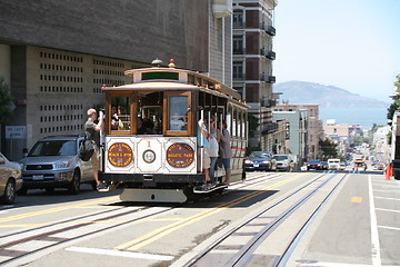 Image showing Cable car on California street