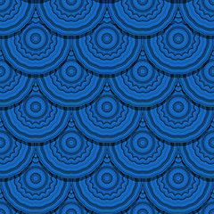 Image showing Blue geometric pattern