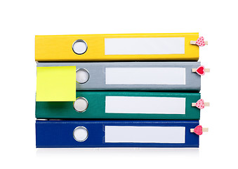 Image showing Colorful folders