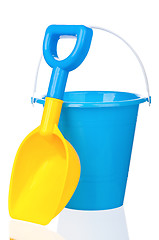 Image showing Toy bucket and spade