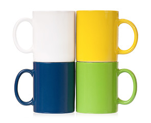 Image showing Colorful cups