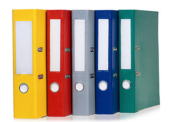 Image showing Colorful folders