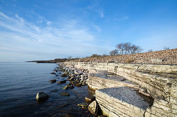 Image showing White Cliffs at the coast