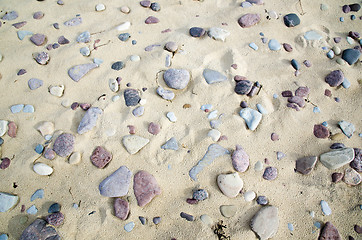 Image showing Sand beach detail