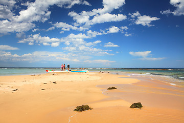 Image showing Kayaks at the Toowoon Bay reefs