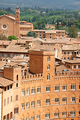 Image showing Glimpse of Siena in Italy