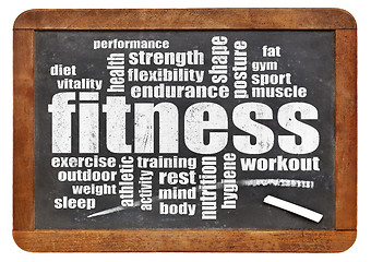 Image showing fitness word cloud