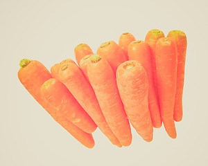 Image showing Retro look Carrots