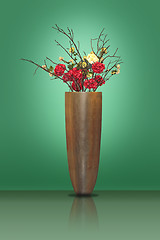 Image showing Flowers in a big vase