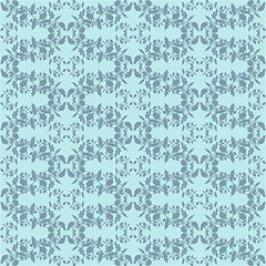 Image showing Neutral blue plant wallpaper