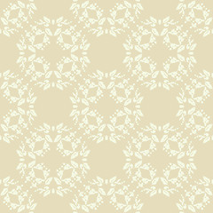 Image showing Neutral beige plant wallpaper