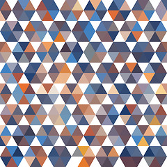 Image showing Retro pattern of geometric shapes