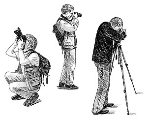 Image showing old photographer