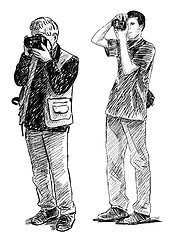 Image showing two photographers