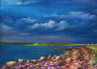 Image showing lake coast