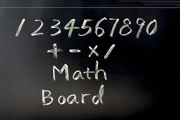 Image showing Math board