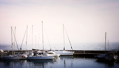 Image showing Sailing boats