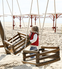 Image showing Play spot on the beach