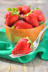 Image showing Strawberry in bowl