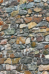 Image showing Close up of a stone wall 