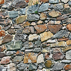 Image showing texture of the stone wall for background