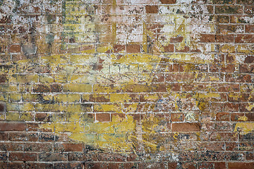 Image showing graffiti brick wall 