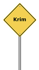 Image showing Warning Sign Krim