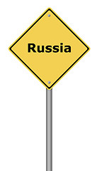 Image showing Warning Sign Russia