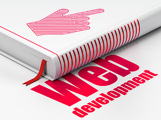 Image showing Web design concept: book Mouse Cursor, Web Development on white background