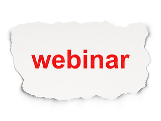 Image showing Education concept: Webinar on Paper background