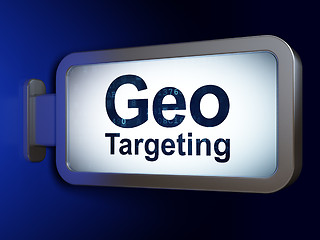 Image showing Business concept: Geo Targeting on billboard background