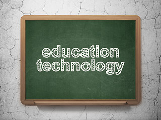 Image showing Education concept: Education Technology on chalkboard background