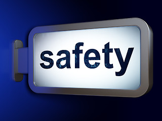 Image showing Security concept: Safety on billboard background