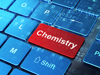 Image showing Education concept: Chemistry on computer keyboard background