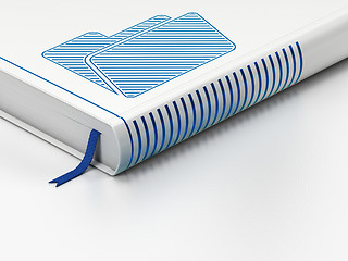 Image showing Finance concept: closed book, Folder on white background
