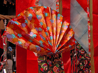 Image showing Fan origami decoration