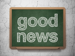 Image showing News concept: Good News on chalkboard background