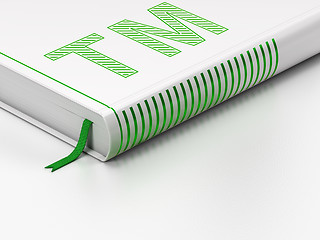 Image showing Law concept: closed book, Trademark on white background