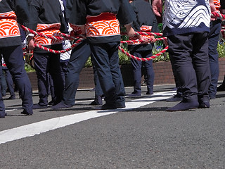 Image showing Aoba dori matsuri group