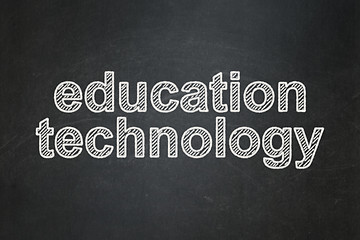 Image showing Education concept: Education Technology on chalkboard background