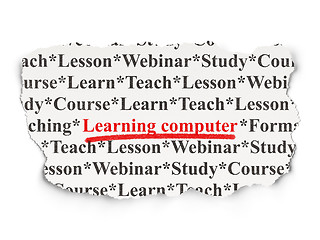 Image showing Education concept: Learning Computer on Paper background