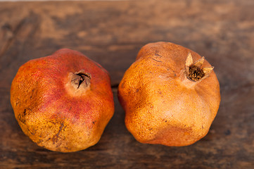 Image showing dry and old pomegranates 