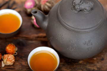 Image showing Chinese style herbal floral tea