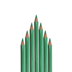 Image showing Green Color Pencil