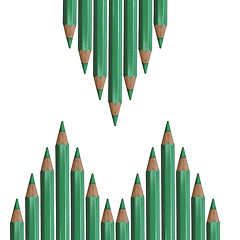 Image showing Green Color Pencil