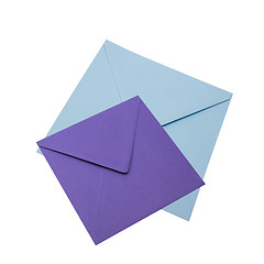 Image showing Purple and Blue Envelope